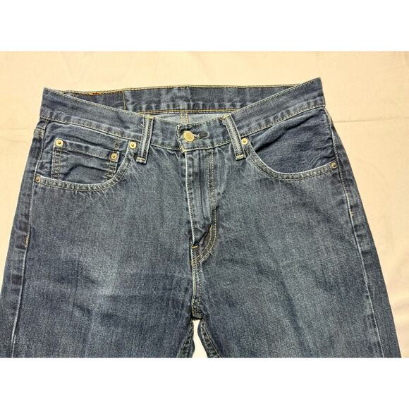 Levis 527 Men's Dark Wash Straight Leg Blue Denim Jeans- Size 32x26.5 *READ* - Picture 5 of 7